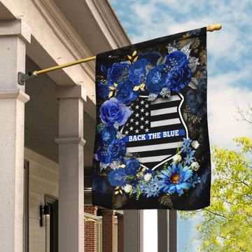 Discover Back The Blue Police Officer Flag
