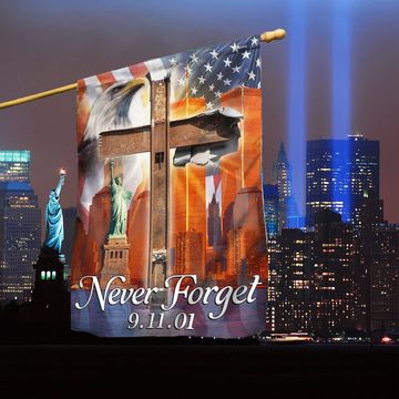 Discover 911 Flag Never Forget September 11 American Eagle Memorial Flag