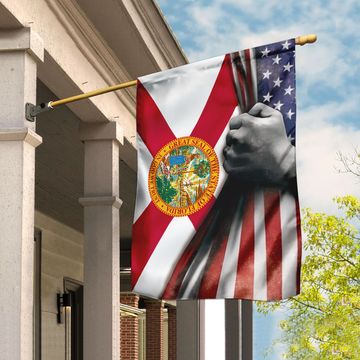 Discover Florida State American Flag