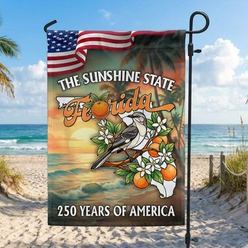 Discover Florida Flag, 250 Years of America The Sunshine State US Flag