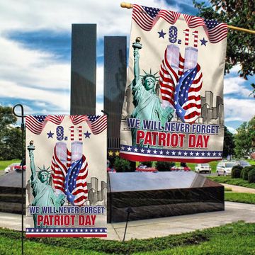 Discover 911 Patriot Day We Will Never Forget Twin Tower Memorial Flag