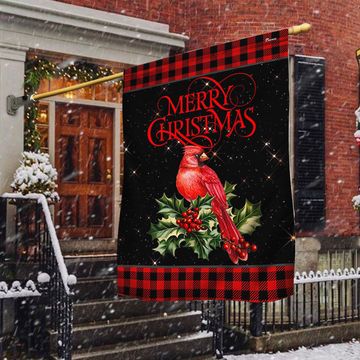 Discover Cardinal Merry Christmas Flag