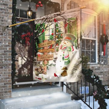 Discover Let It Snow Christmas Flag