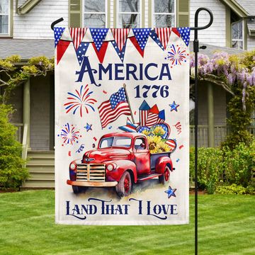 Discover Flagwix American Flag - 4th Of july Truck America 1776 Land That I Love Flag