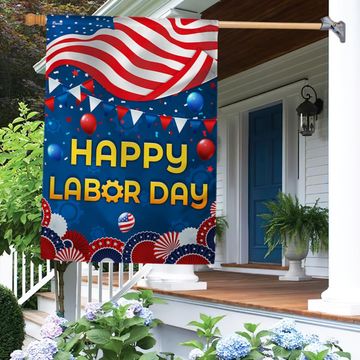 Discover Happy Labor Day American Flag