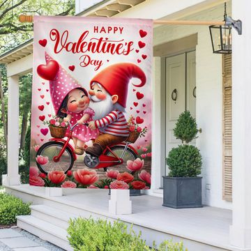 Discover FLAGWIX  Happy Valentine's Day  Gnome Couple Flag