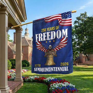Discover 250 Years of Freedom Flag, 1776 2026 Eagle with Liberty Bell US Flag