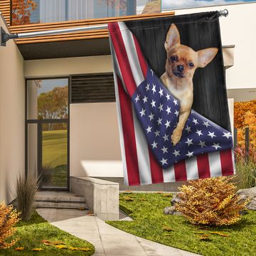 Discover Chihuahua Dog American Flag