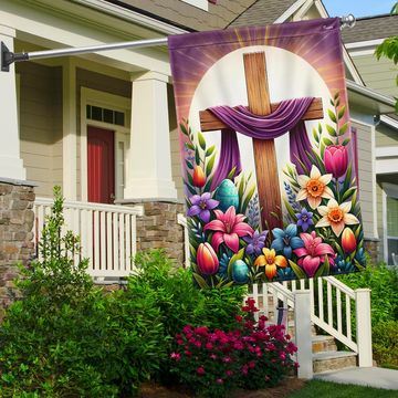 Discover FLAGWIX  Easter Day Christian Cross Flag
