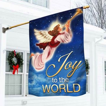 Discover Christmas Angel Flag Joy To The World