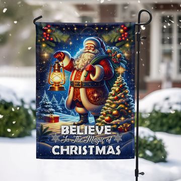 Discover Santa Claus Christmas Flag