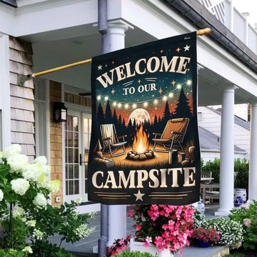Discover FLAGWIX  Camping Flag Welcome to Our Campsite