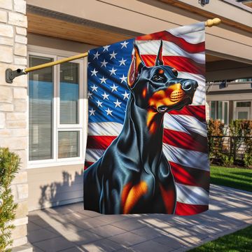 Discover FLAGWIX Doberman Pinscher Dog American Flag