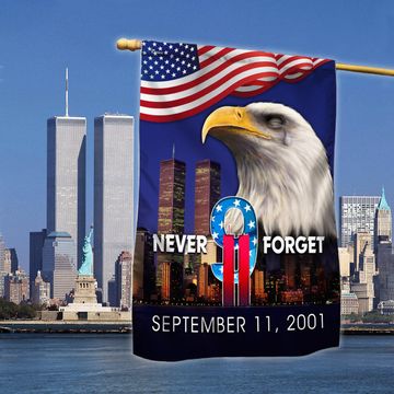 Discover Never Forget 9/11 Patriot Day Patriot Eagle Memorial Flag