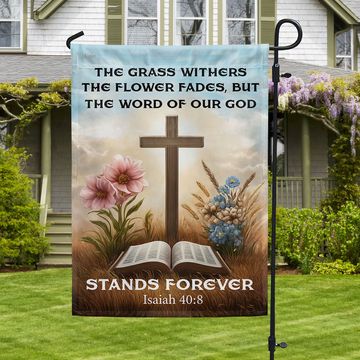 Discover Christian Flag The Word Of Our God Stands Forever