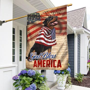 Discover Flagwix American Flag - Patriotic Rottweiler Dog 4th Of july God Bless America Flag Wrapped in Glory TQN1316Fv1