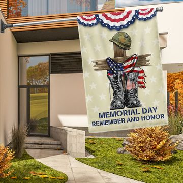 Discover Memorial Day Flag Remember And Honor Black Boots TQN1009Fv3