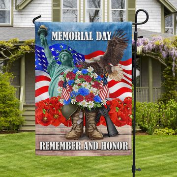 Discover Memorial Day Remember and Honor Veteran Boots Flag