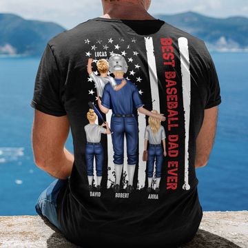 Discover Personalized Dad Shirt Best Baseball Dad Ever