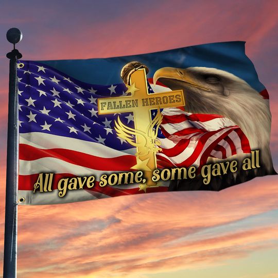 Veteran Grommet Flag All Gave Some, Some Gave All