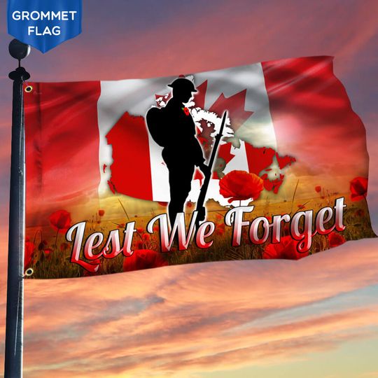 Remembrance Day Flag Lest We Forget