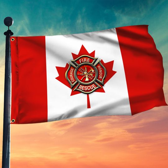 Firefighter Flag Canadian Firefighter Flag