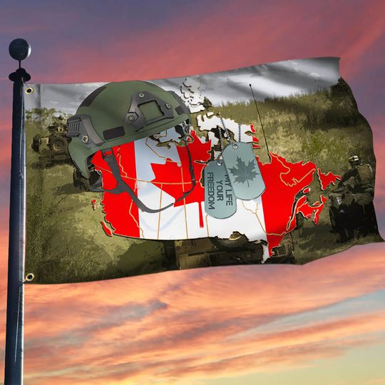 Canada Veteran Grommet Flag Patriotic Military