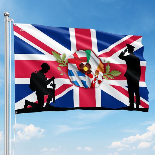 UK Armed Forces Day Veterans Grommet Flag