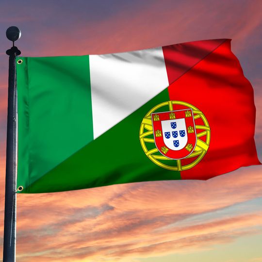 Italian And Portuguese Grommet Flag