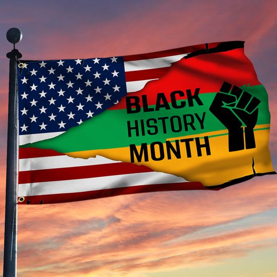 African American Grommet Flag Black History Month
