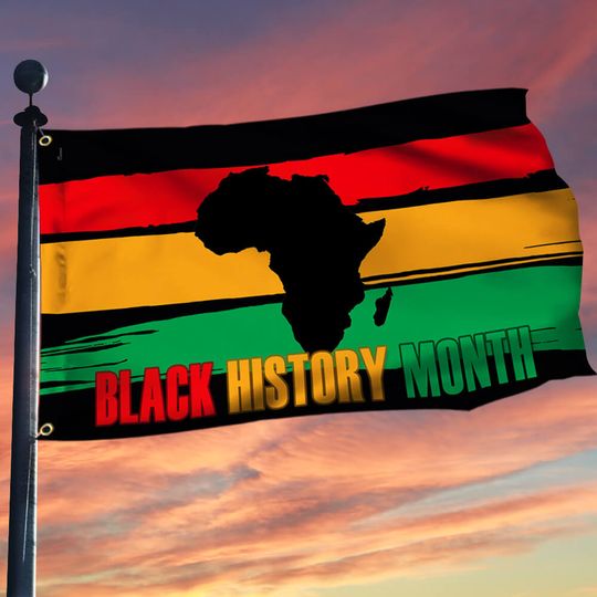 Black History Month Grommet Flag
