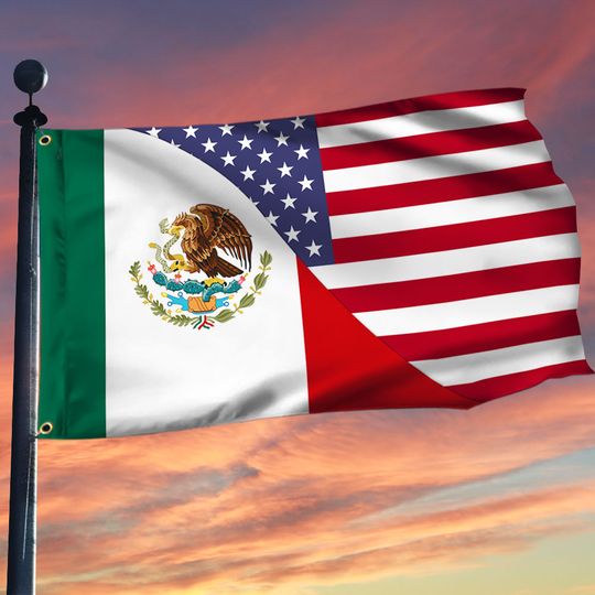 Mexico Flag Mexican American Grommet Flag