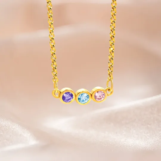 Callie Custom 1-12 Birthstone Necklace