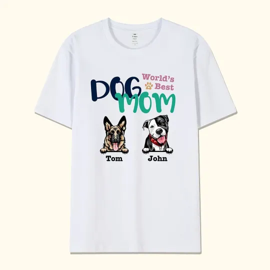 Customized Dog Lover T-Shirt for Dog Dad Father's Day Gift