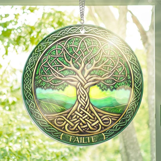 Celtic Tree Of Life Irish Suncatcher Acrylic Hanging