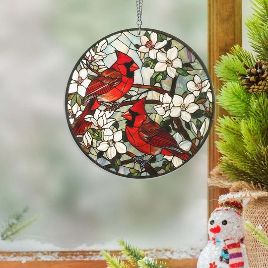 Cardinals Suncatcher Acrylic Hanging TPT2096ASn