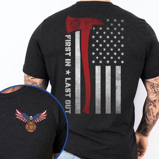 American Eagle The Thin Red Line Firefighter T-Shirt