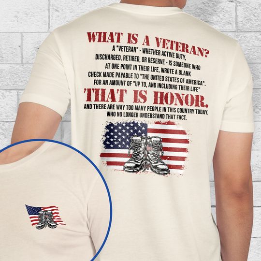 4th of july, U.S. Veteran That Is Honor, Patriotic American Veteran T-Shirt