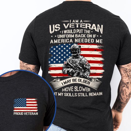 US Veteran I Would Put The Uniform Back On If America Needed Me T-Shirt