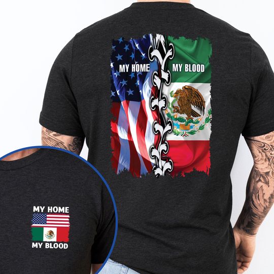 America Mexico, Mexican American T-Shirt