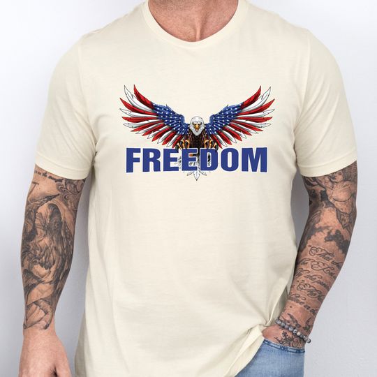 Patriotic Charlie Kirk Freedom Eagle, Speech of Freedom T-Shirt