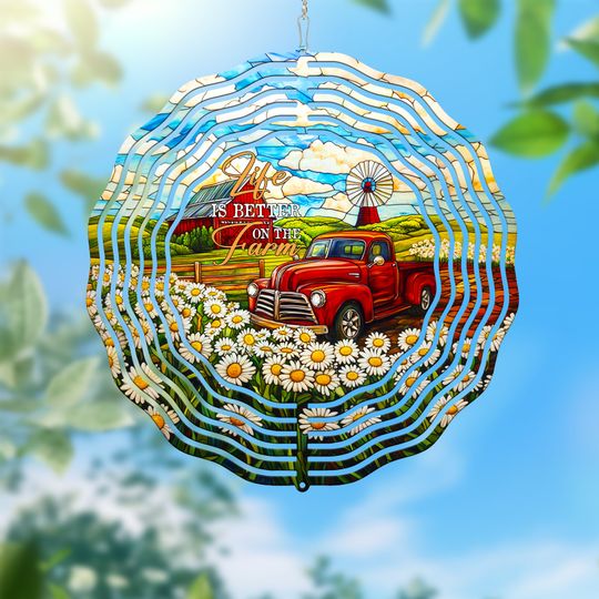 Life is Better on the Farm Wind Spinner
