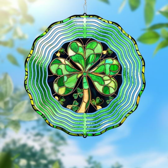Shamrock Irish St. Patrick's Day Wind Spinner