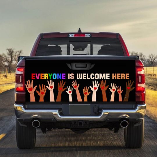 Teacher Idaho Everyone Is Welcome Here Truck Tailgate Decal Sticker Wrap