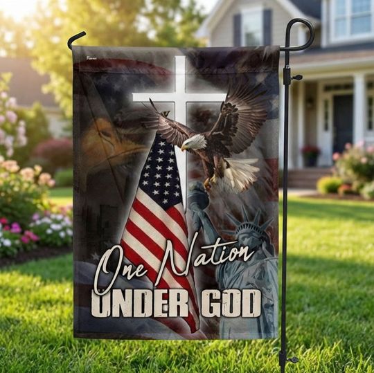 One Nation Under God America Flag PN262Fv1 3-Day Shipping