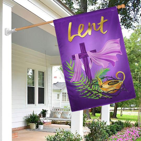 The Season Of Lent Christian Flag