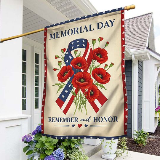 Memorial Day Remember And Honor Flag