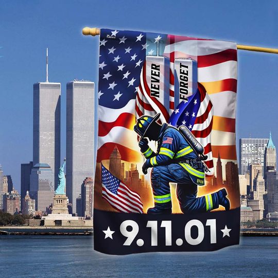 Never Forget September 11 Patriot Day 911 Flag 3-Day Shipping
