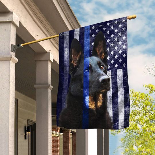 Amazing Police K9 Flag FLAGWIX  ™ Thin Blue Line Flag For Home Decorations