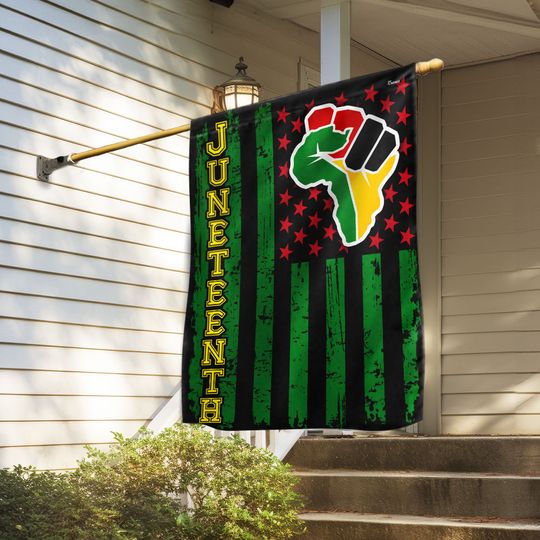 Juneteenth. African American Flag